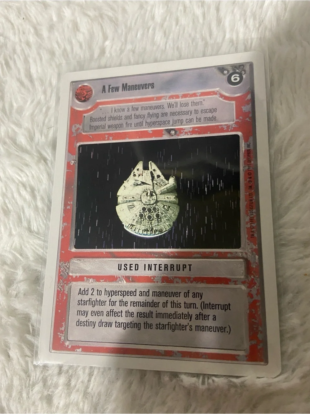 Star Wars Customizable Card Game 'A Few Maneuvers' - Red Border